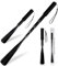 POOTACK Chausse Pied Long, Chausse Pied Telescopique 37-94 cm, Chausse Pied Long Portatif en Métal pour Homme, Femme, Enfant et Personnes Agées (Noir brillant)