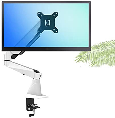 Single Monitor Desk Mount with Gas Spring Arm Height Adjustable VESA Bracket for 15 27 Screen Wall Mounted Monitor Stand