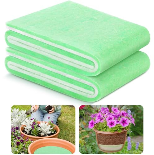 Adnee 2 Pcs Flower Pot Filler Insert-47.2 x11.8 Plant Pot Filler Material-Lightweight Planter Drainage Material for Indoor Outdoor Gardening Plants Container