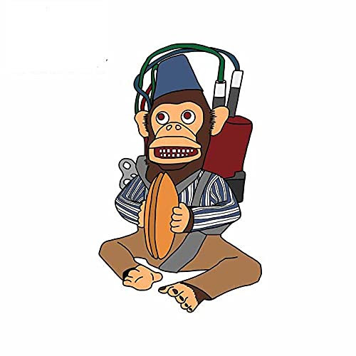 13cmx8.1cm for Monkey Bomb RV Car Sticker Windshield Air Conditioner Decal Bumper