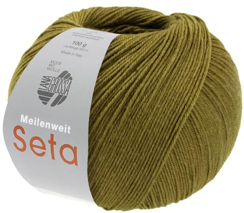 LANA GROSSA Meilenweit Seta Lampone | Sockengarn mit Seidenanteil, waschmaschinenfest | Handstrickgarn 55% Schurwolle (Merino), Polyamid, & Seide | 100g 400m Wolle zum Stricken & Häkeln FB49