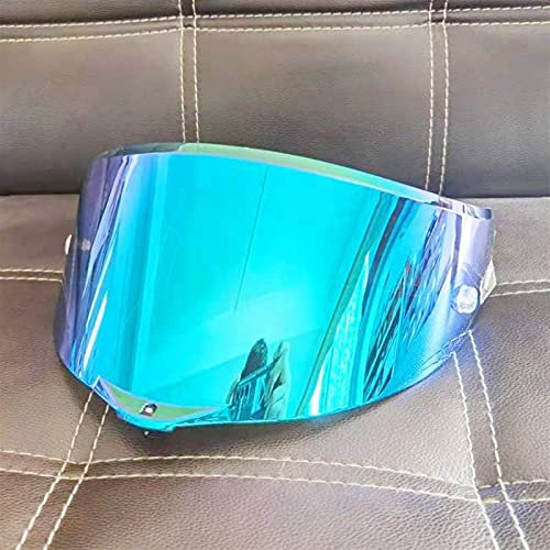 Motociclo Lente for visiera casco, custodia for lente integrale for moto compatibile con AGV PI-STA GP R GP RR Corsa R Corsa RR RACE3 (blu)(Ice Blue)