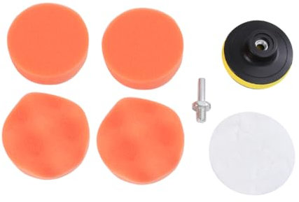 Alipis 1 Juego Almohadillas Abrillantado Con Adaptador Acabado Brillante Rayas Compatible Con Taladros Eléctricos Y Pulidoras 6 Piezas