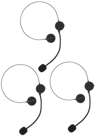 Milisten 3pcs Fake Headset Props Toy Microphone Headset Costume Prop for Cosplay Halloween Party Cosplay Microphone and Toy Mic for Fancy Dress Singer