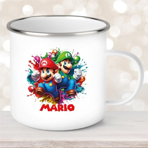 Tazza per bambini smaltata Super-Mario #3