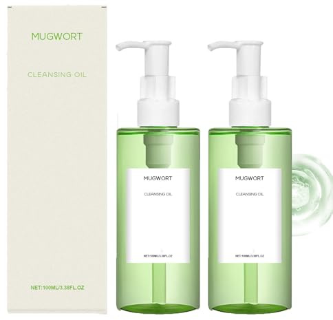 Cleansing Oil for Face, Gentle Makeup Remover Oil, Deeply Cleansing of Pores, Oil Controlling & Exfoliation, Lightweight, Blackhead Removal, Double Cleansing, For a Clear, Natural Complexion (2pcs)