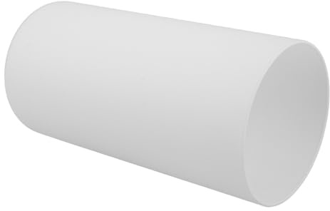 SUPVOX Abat-jour en verre de remplacement, abat-jour cylindrique en verre dépoli blanc laiteux 100 mm x 200 mm, douille E27, pour lampe de table et lampadaire