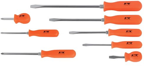 Performance Tool W904 8-Piece Screwdriver Set - Orange