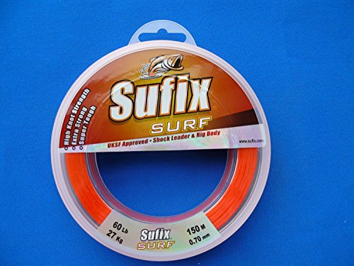 Sufix Surf leader Arancione stile Lenza 60lb 0,70 mm 150 m