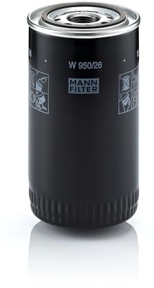 MANN-FILTER W 950/26 Oil Filter - for Trucks + Buses | For Trucks & Buses, Highest Filtration Performance, Engine Protection, High Quality Sealing, True OE Engineering