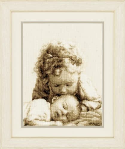 Vervaco Sisterly Love Counted Cross Stitch Kit, Multi-Colour