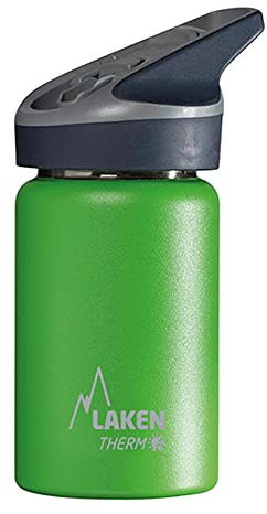 Laken Jannu Botella Térmica Acero Inoxidable 18/8 y Doble Pared de Vacío, Unisex adulto, Verde, 350 ml