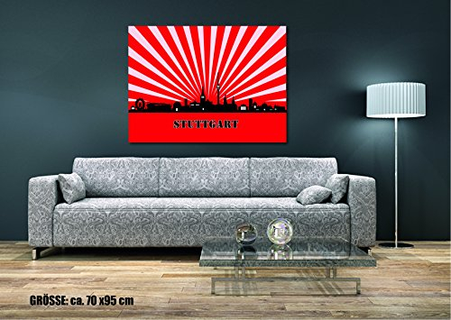 aina Wandtattoo Wandtsticker Skyline Stuttgart