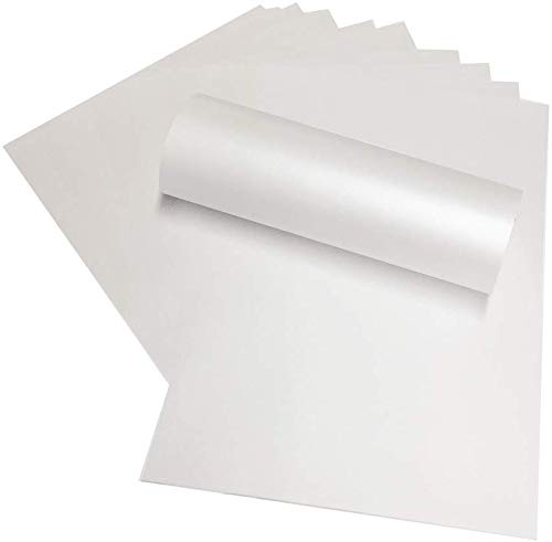 Syntego Frost Perlglanz-Schimmer, A4, doppelseitig, perlmuttfarben, 290 g/m², Karte x 10 Blatt (weiß)