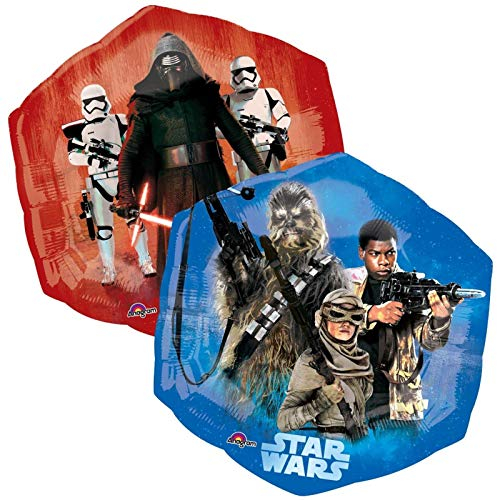 Anagram 3162401 - Folienballon Super Shape, Disney Star Wars Episode VII, Good und Bad Characters, 55 x 58 cm