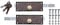 CAYS 11RCL - Cerradura lateral b-62 llave punto puerta enrollable juego