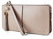 befen Handgelenktasche Damen, Echtes Leder Clutch Damen mit Kartenfächern und Handgelenkband für Weihnachten Phone 8 Plus, Beige