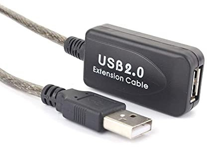 Diyeeni 15M USB 2.0 Extension Cord, A Male Plug to A Female Jack Extension Cable, High Speed Data Transfer USB Extender, for Printer/Scanner/Mouse/Keyboard/USB Hub/Windows PC/Mac