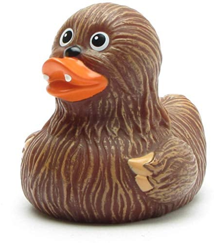 Duckshop I Badeente Whooping I Spa-Wars Quietscheente L: 8 cm I inkl. Quietscheentchen-Schlüsselanhänger im Set I Geschenk Science-Fiction Fans I Präsent Sammler