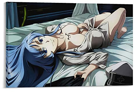 Esdeath-Poster mit niedlichem Anime-Motiv, dekoratives Gemälde, Leinwand, Wandkunst, Wohnzimmer, Schlafzimmer, Gemälde, 30 x 45 cm