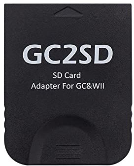 Tonguk For GC2SD Micro SD Card Adapter Memory Card Adapter for GameCube Wii Consoles SD2SP2 Card Reader Adapter (black)