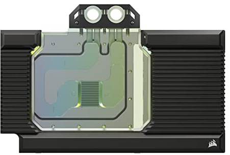 Corsair Waterblock pour Carte Graphique Hydro X Series XG7 RGB 4090 Strix/TUF - pour ASUS ROG Strix et TUF Gaming GeForce RTX 4090 - Waterblock en Cuivre Nickelé avec Plaque Arrière Incluse - Noir