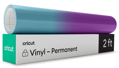 Cricut Vinyl mit kälteaktivierter Farbveränderung (Permanent) | Türkis <-> Lila | 30,5cm x 61cm (12 x 24) | Selbstklebende Vinylrolle | Für alle Cricut-Schneidemaschinen