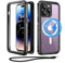 Beeasy für iPhone 14 Pro Max Hülle (6,7) Wasserdicht, mit MagSafe, Outdoor Handyhülle 360 Grad Schutzhülle, iPhone 14 Pro Max Case Stoßfest Staubdicht Panzerhülle mit Displayschutz, Schwarz