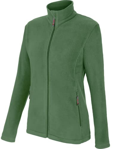 WÜRTH MODYF Fleecejacke Damen Job+ – Atmungsaktives Arbeitsfleece – perfekt für Handwerk, Werkstatt, Arbeiten im Freien in schwarz, grau, blau, grün, rot – Größen XS - 3XL