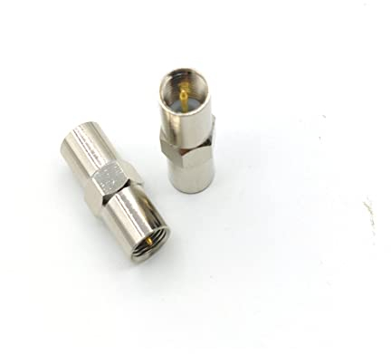 PSKOO 50 STÜCKE Kupfer-Adapter FME-Adapter FME-Stecker auf FME-Stecker, gerader HF-Koaxialstecker