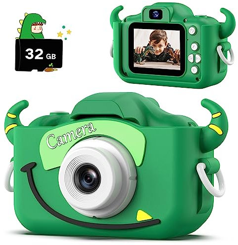 Neu Kinderkamera, Weihnachten Geburtstag Geschenke für Mädchen Jungen Alter 3-12, 1080P HD Selfie Digital Video Kamera, Niedliche kleine Mädchen Geschenke Spielzeug für 3 4 5 6 7 8 Jahre