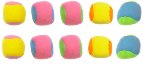 Toyvian 20 STK GOO-Ball Sandspielzeug Für Kinder Grifffangspiel Sitzsackkugeln Toss-Ball-ersatz 3D-saugkugelspielzeug Klebrig Völkerbälle Stoff Ersetzen Eltern-Kind Sicherheitsball