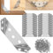 FTONOM5 20Pcs Heavy-Duty Stainless Steel Corner Brackets - Universal Angle Connectors for Furniture, Pergolas & Wood Frames with 140 Screws-Rust-Proof