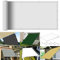 Sonnensegel Sonnenschutz Garten Rechteckig 4 x 5 m 98% UV Schutz Sonnensegel Terrassenüberdachung mit Ösen Und Kordel,Ohne Bohren für Garten Balkon Terrasse Camping, Weiß