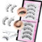 Magnetic Eyelashes Natural Look Wispy Magnetic Lashes with Applicator Reusable Magnetic Eyelashes No Liner or Glue Needed Magnetic False Eyelashes 2 Styles Cat Eye Lashes All Day Comfort by calphdiar