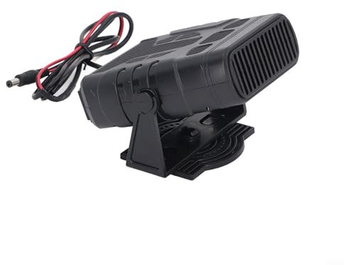 Chauffage de voiture avec panneau solaire et double ports USB, 150 W, désembuage de voiture 12 V, kit de chauffage de voiture d'hiver, avec compartiment à piles