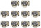 Akozon 10pcs Universal Gamepad Joystick Drift Repair Board, 3D Analog Joystick Drift Fix Mod, Suitable for Game Controllers Black