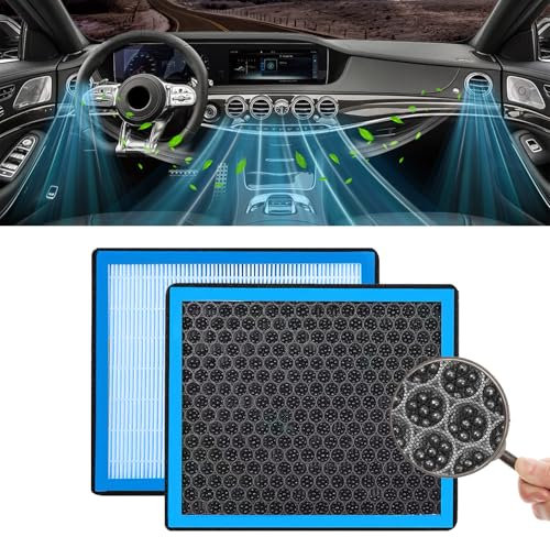 Hirificing Filtro dell'aria abitacolo di ricambio CF10285, filtro dell'aria per abitacolo a carbone attivo per 4Runner Highlander RAV4 Camry Corolla Sequoia Sienna Avalon Matrix Yaris, filtro