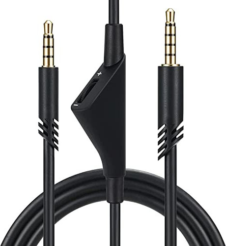 Gaming-Headset-Audiokabel, 2 M Kopfhörer-Audiokabel für Astro A10 A30 A40 A40TR A50, 3D-Stereo-Verlängerungskabel mit Einstellbarer Lautstärke