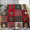YZQGLHP Coperta Natale Coperte Omino Di Pan Di Zenzero Plaid Pile Blanket Reticolo Coperta Letto Singolo Calore Morbida, Coperta Divano fluffy Flanella150x200 cm per Tutte Le Stagioni