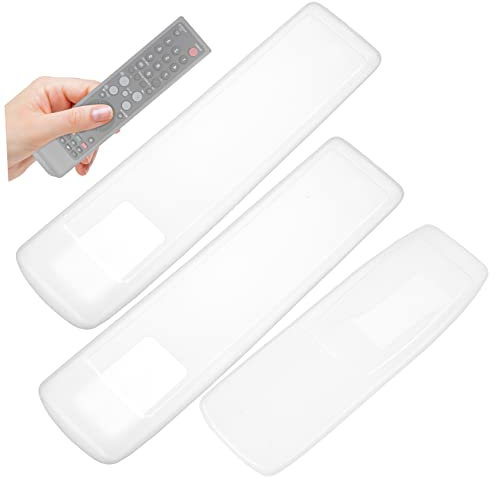 Homoyoyo Housse De Protection Universelle en Silicone Transparent pour Télécommande - Lot De 3 pour TV - Freebox Pop Et SFR Fibre Protection Durable De 17 Cm