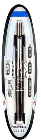 Black Fountain Pen - Wordsworth And Black Fountain Pen | Foountain Pen Medium Nib | 0.38mm Fine Point Bleak Ink Pen For Smooth Writing | Refillable Stationery For School, Office, Journaling