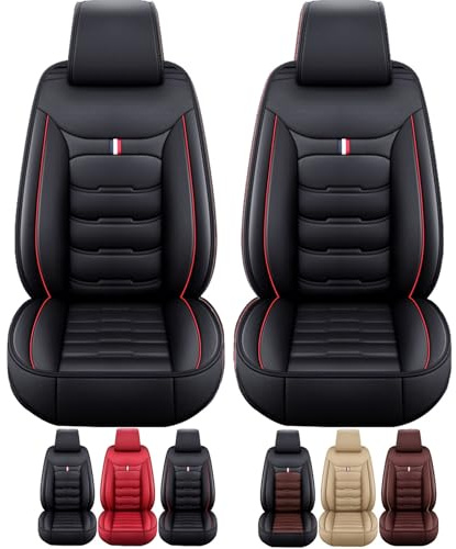 YHAFGK Schonbezug Auto für Mercedes V-Klasse W447 2015-2022 2023 2024| Vollumschliessendes Design Einfache Montage rutschfest & Wasserfest | Autositzbezüge(SchwarzRot,Ohne Kissen)