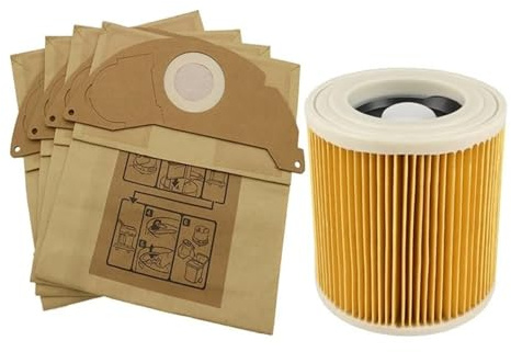 Sacs et filtres à Cartouche for aspirateurs Eau poussière Karcher WD2, .200, MV2, A2004, 6.904-322.0
