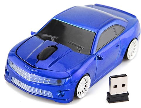 Yinhing Sport Car Shaped High Accuracy Sensor for PC/Laptop Cool Design Gaming and Office Use (Blue)