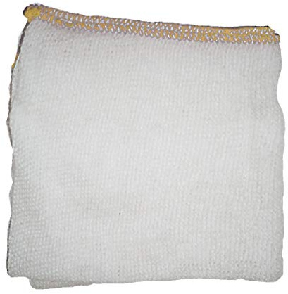 Jantex Yellow Dish Cloths 400x250mm 16x10 CD788, Pack of 10 | Colour-coded to prevent cross-contamination in busy kitchens, assisting with daily wiping and hygienic cleaning tasks.