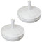 Guaranteed4Less Pied de parasol en plastique pour jardin, plage, patio (2 x Blanc)