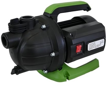 TRUTZHOLM Gartenpumpe 800 W 5000 l/h Förderhöhe 44 m Förderdruck max. 4,4 bar 1 Anschluss Jetpumpe Druckpumpe Saugpumpe zur Gartenbewässerung inkl. praktischem Handgriff und stabilem Pumpenfuß