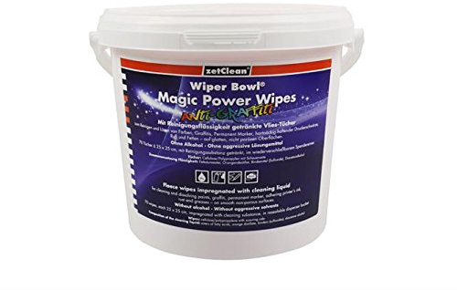 Wiper Bowl - Magic Power Wipes 70 Tücher Graffiti-Entferner