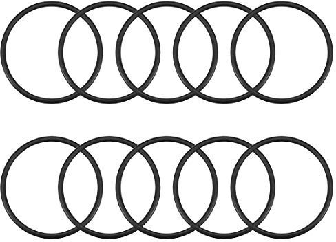 sourcing map 10 Stück O Ring 50,8mm x 57mm x 3,1mm Dichtung Metrische Nitrilkautschuk Dichtungsringe Dichtungen für Sahnespender Poolpumpe Schnellkupplung Umfülladapter